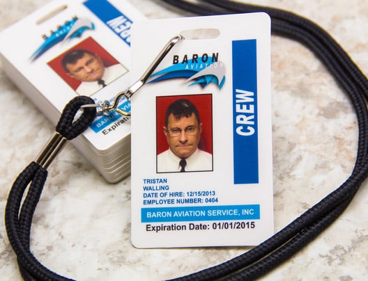 Example of Access Card for Baron Aviaton