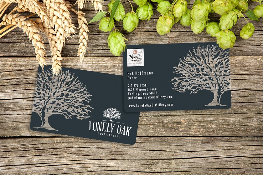 Clear business cards with a unique design