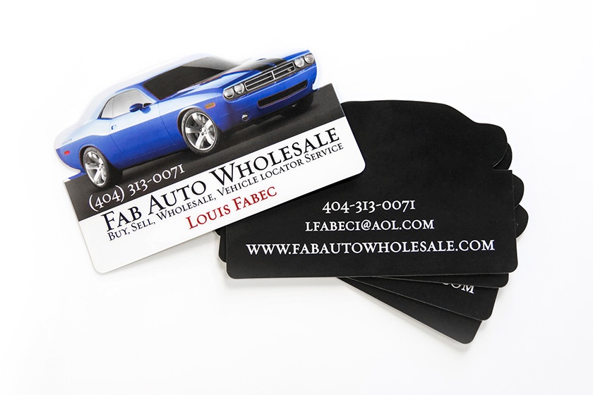 Custom Plastic Automotive Car Shaped Business Card