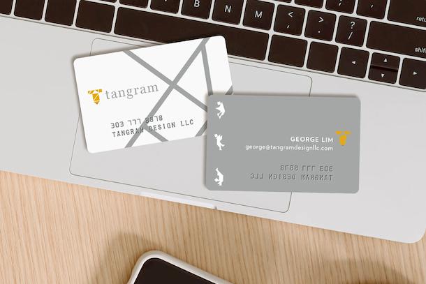Embossed business card printing from the experts at Plastic Printers