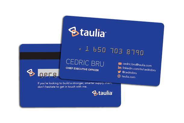 Finance business cards with embossed printing