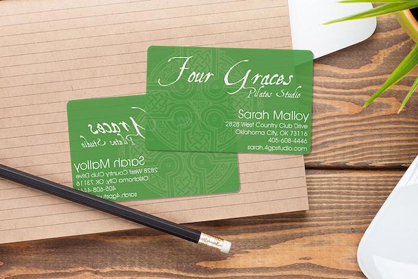 Custom Business Cards with Colored Transparencies