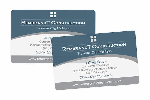 Frosted Cards for your Construction Business