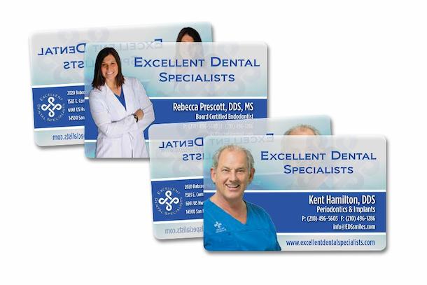 Dentist Business Card With Clear Elements