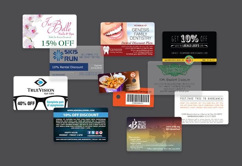 Custom Printed Business Discount Cards