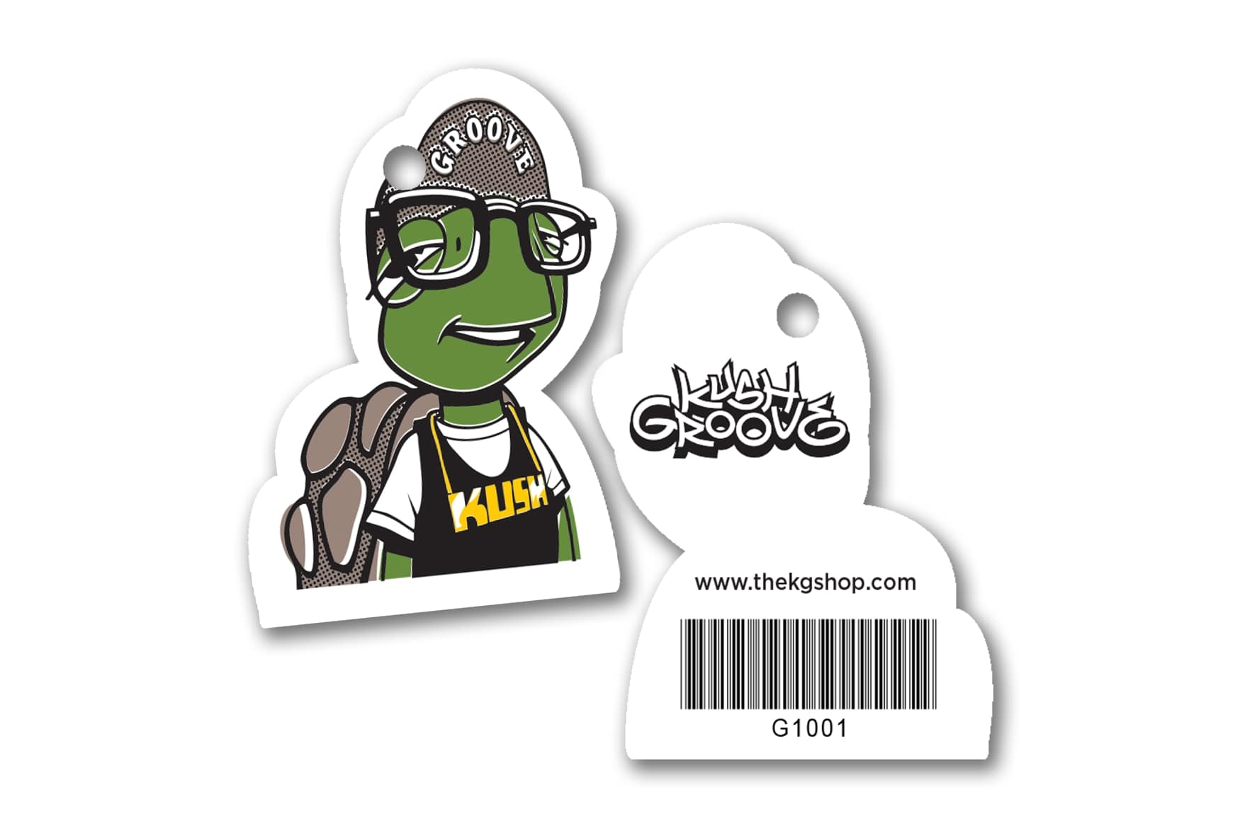 Cannabis Gift Cards and Die Cut Key Tags for Kush Groove