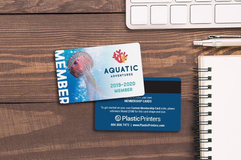 Example of custom membership card by Plastic Printers, Inc.