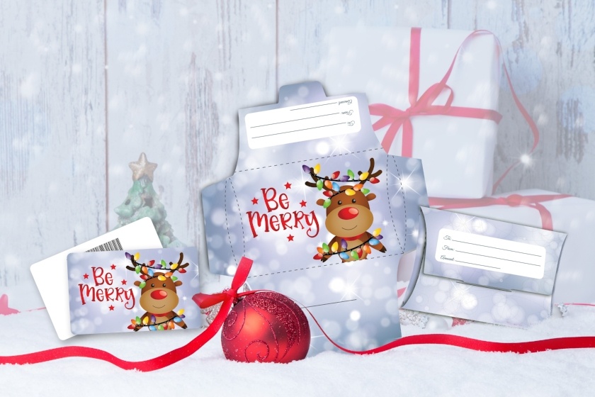 Christmas - Be Merry Reindeer Lights