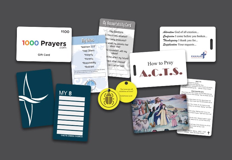 Custom Printed Prayer Cards