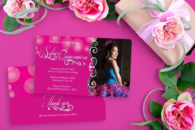 Formal Quinceanera Invitation