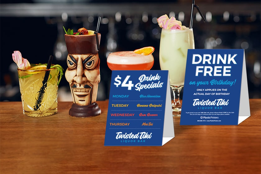 Twisted Liquor Table Cards