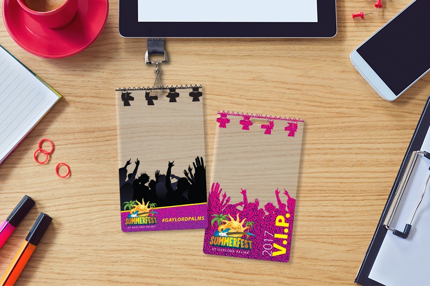 Example of Custom VIP Passes for a Music Festival