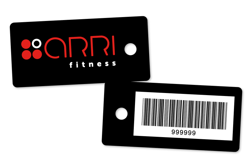 Custom Gym Membership Key Tags With Barcodes