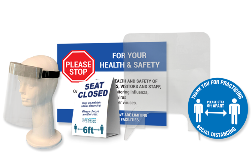 PPE Face shields and safety supplies from Plastic Printers